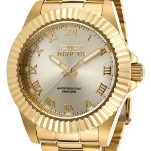 Invicta Gold Pro Diver Champagne Dial Watch